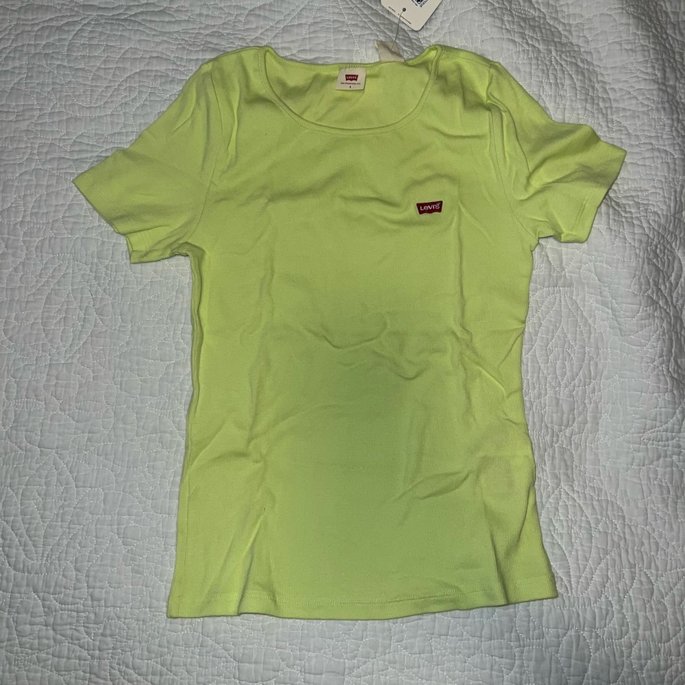 Levi's Green Fitted Short Sleeve Tee